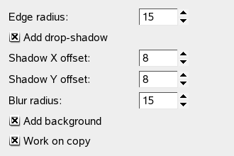 Round Corners options